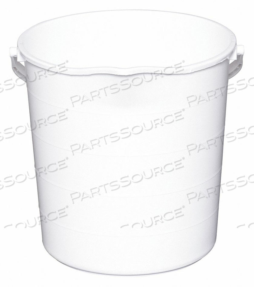J4755 PAIL 3 GAL. POLYPROPYLNE 12-1/2 L WHITE by Tough Guy J4755 PAIL 3 GAL. POLYPROPYLNE 12-1/2 L WHITE by Tough Guy
