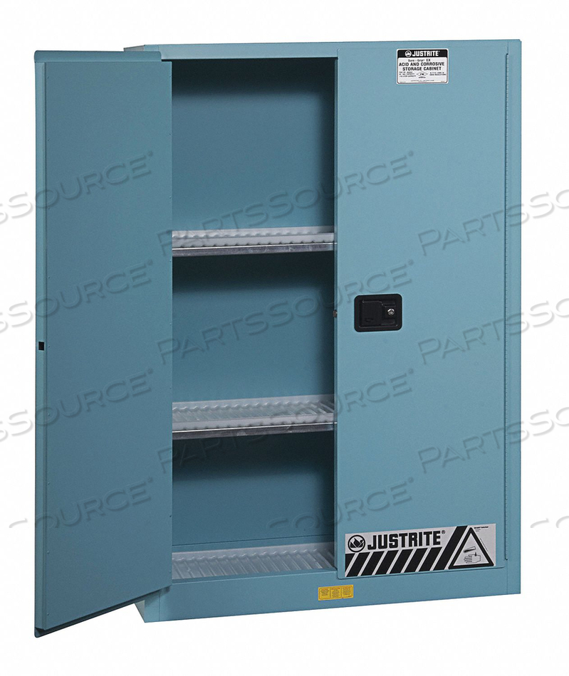 CORROSIVE SAFETY CABINET 60 GAL. BLUE by Justrite