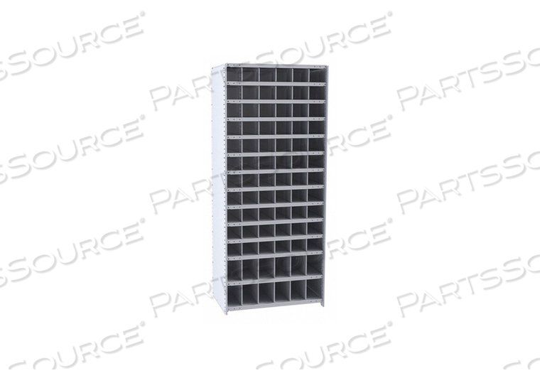 STARTER METAL BIN SHELVING 12IND 78 BINS by Hallowell STARTER METAL BIN SHELVING 12IND 78 BINS by Hallowell