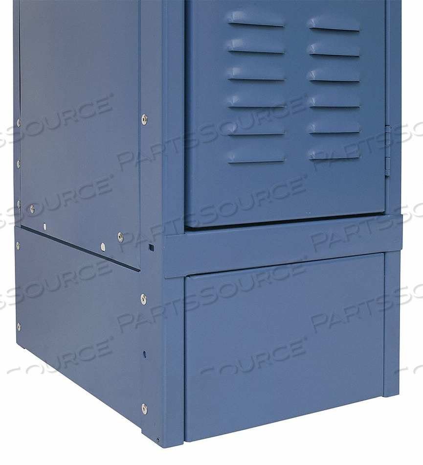 STEEL LOCKER ACCESSORY, CLOSED FRONT BASE 12"W X 6"H MARINE BLUE by Hallowell