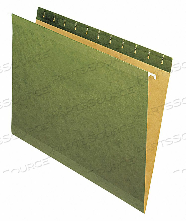 HANGING FILE FOLDER STD GREEN PK25 by Tops