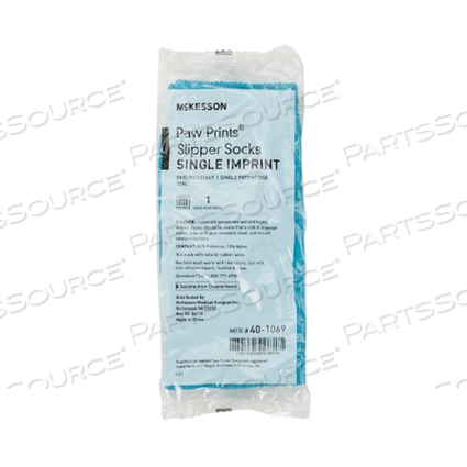 PAW PRINTS® SLIPPER SOCKS (96 PER CASE) by McKesson PAW PRINTS® SLIPPER SOCKS (96 PER CASE) by McKesson