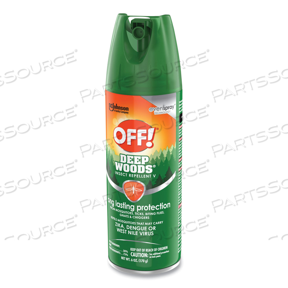 DEEP WOODS INSECT REPELLENT, 6 OZ AEROSOL SPRAY 