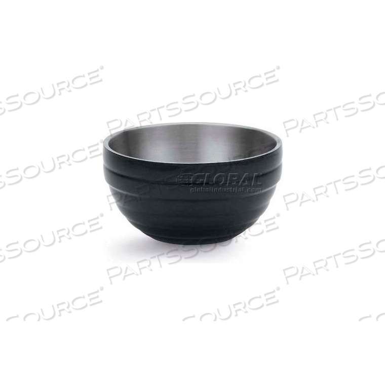 DOUBLE-WALL INSULATED SERVING BOWL, 10.1 QUART, BLACK BLACK 