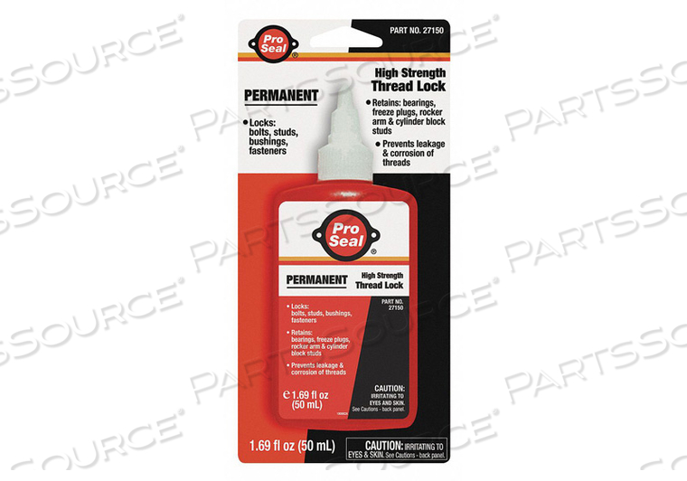 PERMANENT THREADLOCKER 50ML BOTTLE RED by Pro Seal PERMANENT THREADLOCKER 50ML BOTTLE RED by Pro Seal