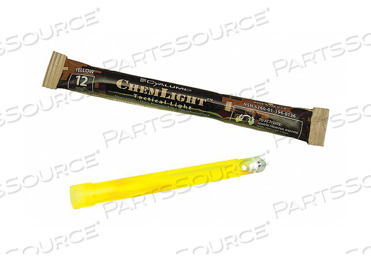 LIGHTSTICK YELLOW 12 HR. 6 IN L PK500 by Cyalume Technologies