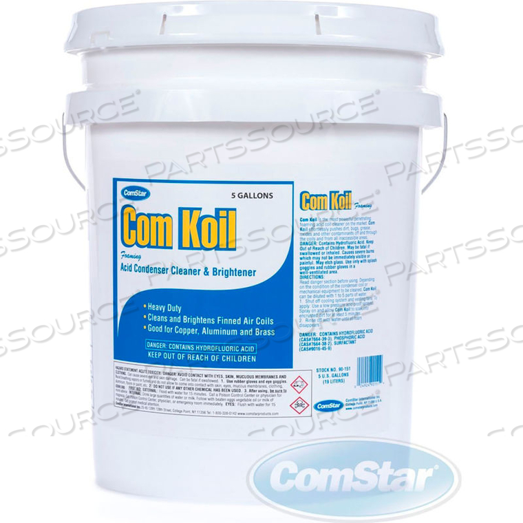 COM KOIL EXTERNAL CONDENSER COIL CLEANER AND BRIGHTENER 5 GALLONS by Comstar International Inc