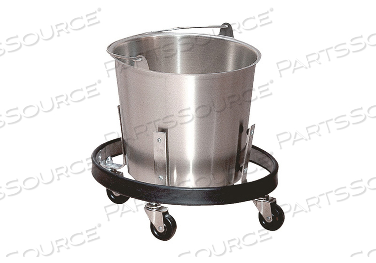 NON-CORROSIVE STAINLESS STEEL KICK BUCKET WITH FRAME 