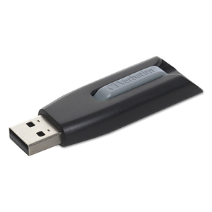 STORE 'N' GO V3 USB 3.0 DRIVE, 256 GB, BLACK/GRAY by Verbatim