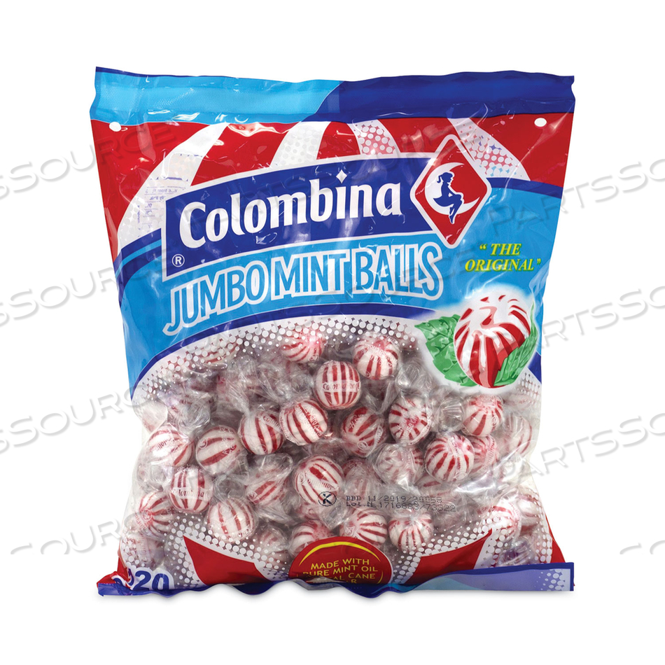 JUMBO PEPPERMINT BALLS BAG, 38.1 OZ BAG, 120 COUNT 