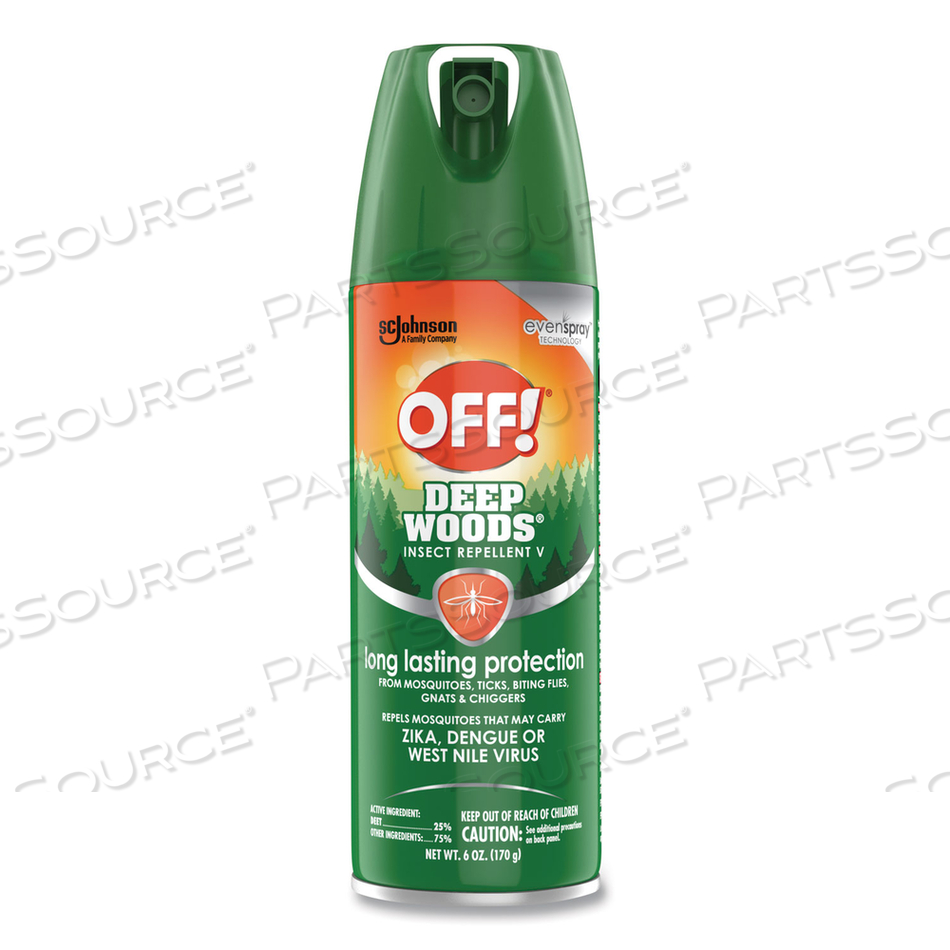 DEEP WOODS INSECT REPELLENT, 6 OZ AEROSOL SPRAY by OFF!