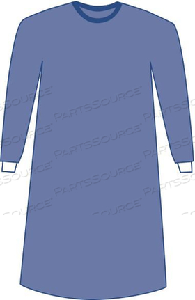 PREVENTION PLUS BREATHABLE FILM STERILE SURGICAL GOWNS, EXTRA LARGE, BLUE, HOOK AND LOOP 