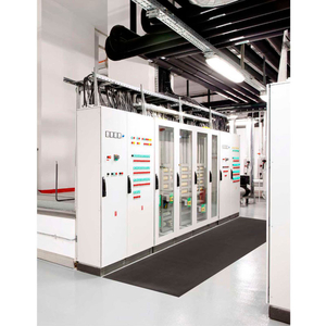 CORRUGATED SWITCHBOARD MAT 1/4" THICK 3' X 75' BLACK/YELLOW by Notrax