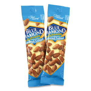 ROASTED SALTED ALMONDS, 1.5 OZ TUBE, 12 TUBES/CARTON by Blue Diamond