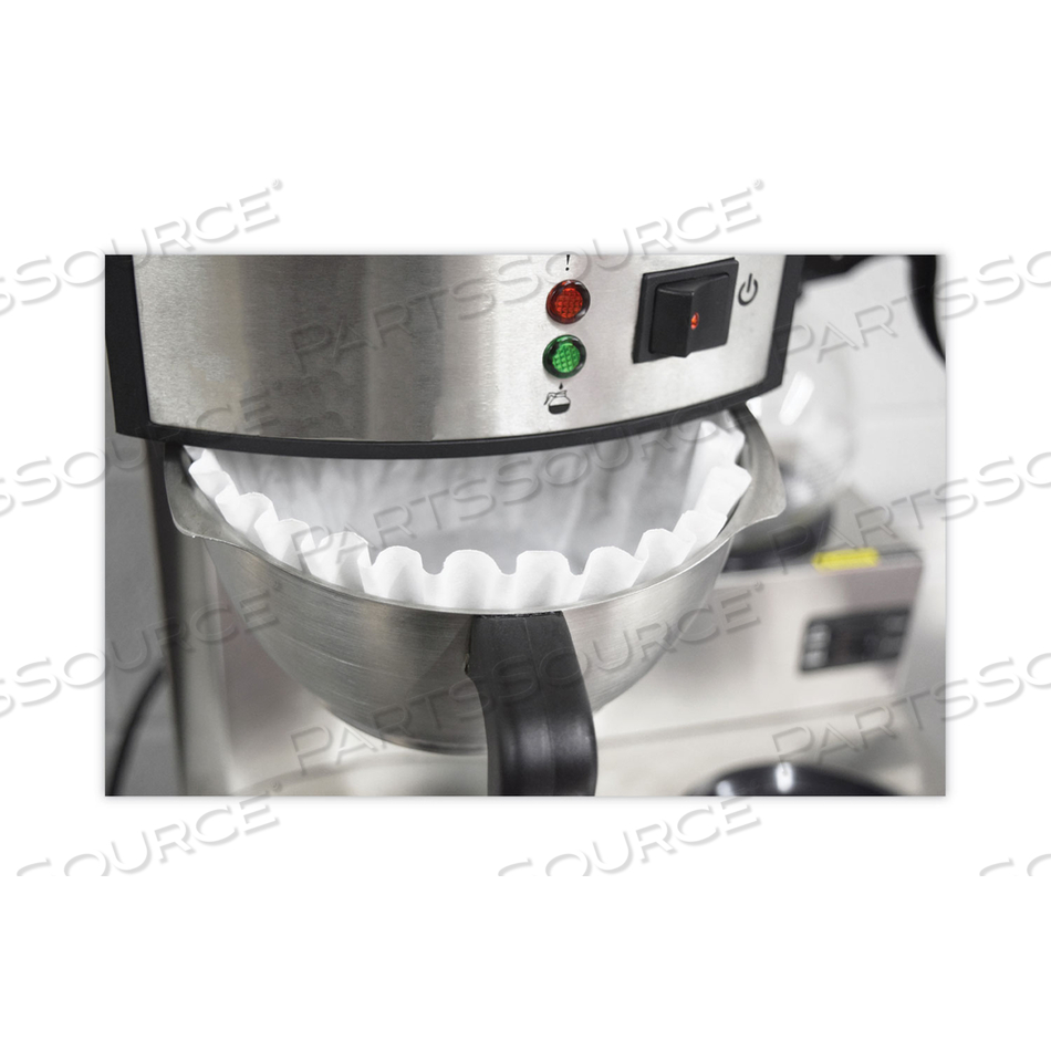 BASKET FILTERS FOR DRIP COFFEEMAKERS, 10 TO 12 CUP SIZE, WHITE by Coffee Pro BASKET FILTERS FOR DRIP COFFEEMAKERS, 10 TO 12 CUP SIZE, WHITE by Coffee Pro