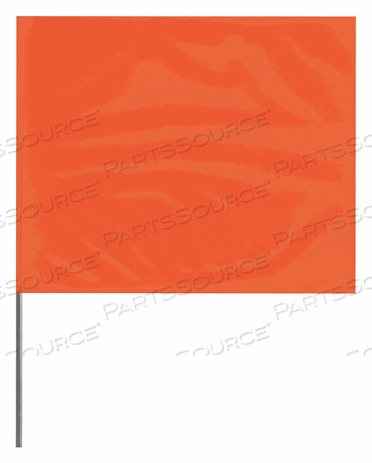 MARKING FLAG ORANGE BLANK PVC PK100 by Presco MARKING FLAG ORANGE BLANK PVC PK100 by Presco