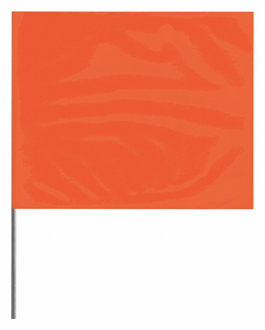 MARKING FLAG ORANGE BLANK PVC PK100 by Presco