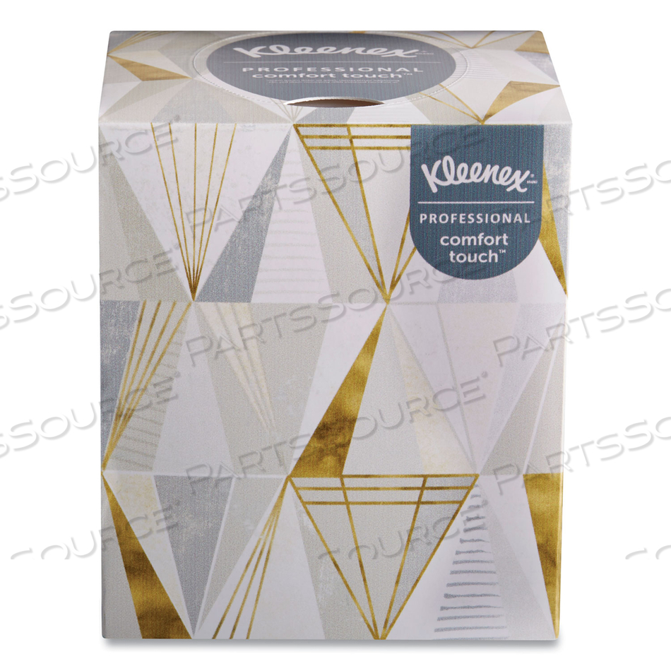 BOUTIQUE WHITE FACIAL TISSUE, 2-PLY, POP-UP BOX, 95 SHEETS/BOX, 3 BOXES/PACK, 12 PACKS/CARTON 