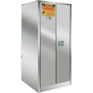 60-GALLON MANUAL CLOSE, FLAMMABLE CABINET STAINLESS STEEL by Securall