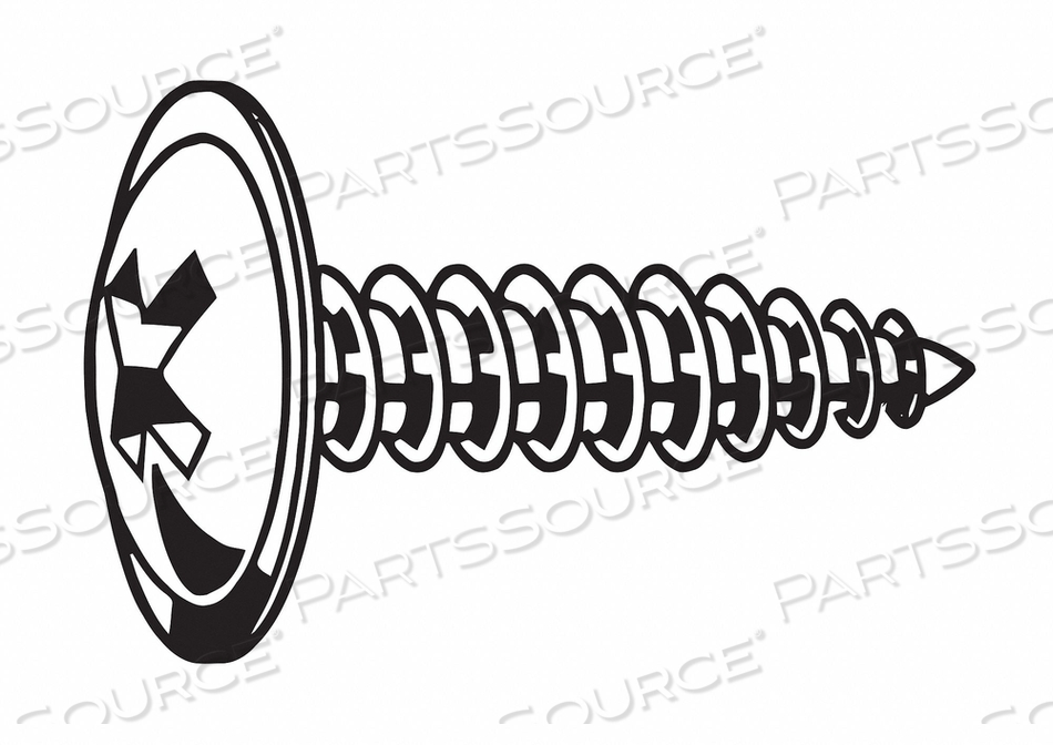 TAPPING SHEET METAL SCREW, #8 SIZE, 1/2 IN LG, STEEL, ZINC PLATED, K-LATH, AB, PHILLIPS by Fabory TAPPING SHEET METAL SCREW, #8 SIZE, 1/2 IN LG, STEEL, ZINC PLATED, K-LATH, AB, PHILLIPS by Fabory