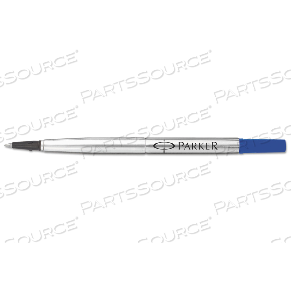 REFILL FOR PARKER ROLLER BALL PENS, MEDIUM CONICAL TIP, BLUE INK by Parker