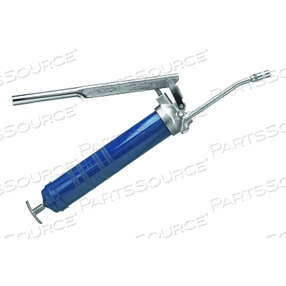 LEVER TYPE HEAVY-DUTY GREASE GUN, 14.5 OZ CARTRIDGE, 6 IN EXTENSION/COUPLER by Lincoln