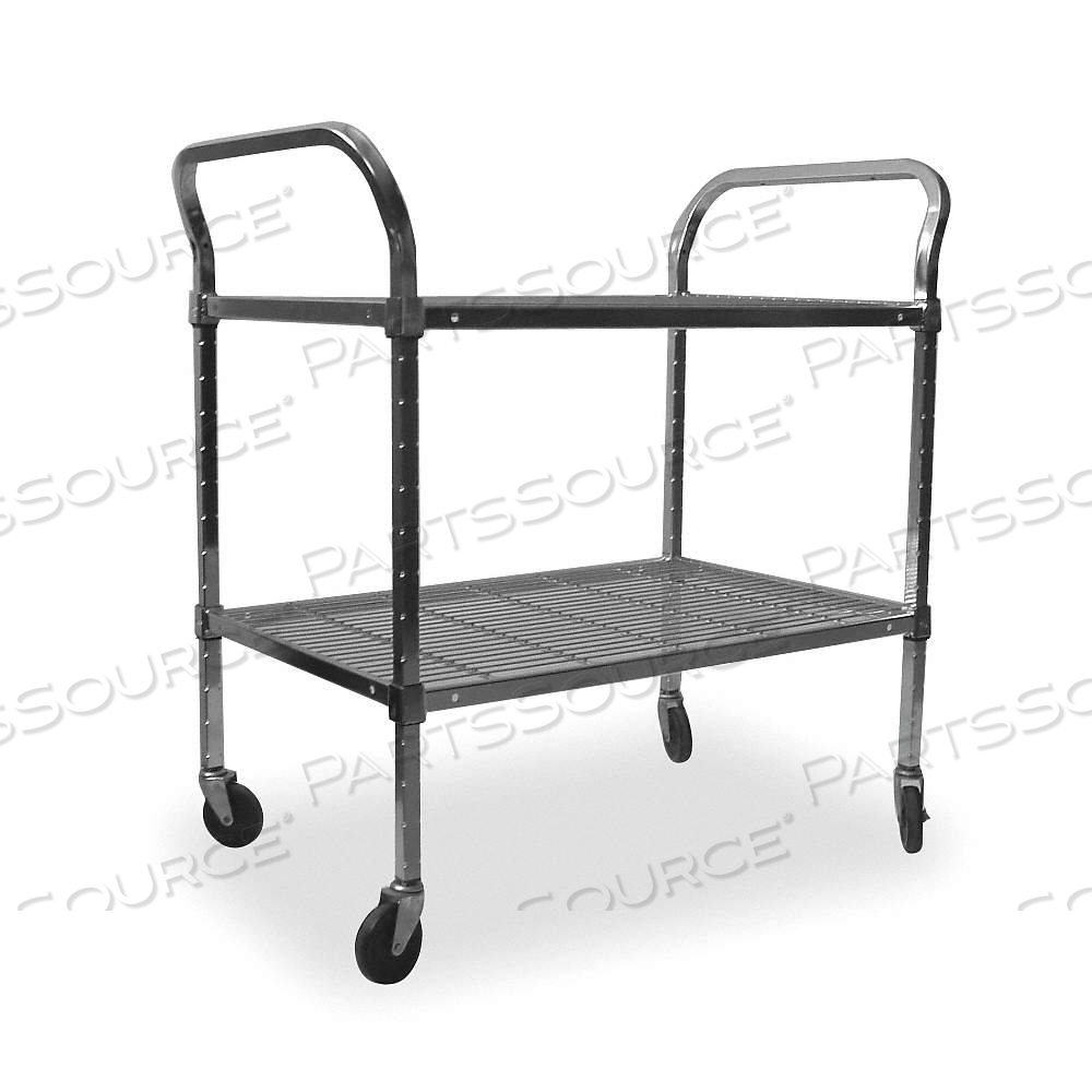 HEAVY-DUTY UTILITY CART WITH FLUSH WIRE SHELVES, 800 LB LOAD CAPACITY, (4) SWIVEL by Approved Vendor