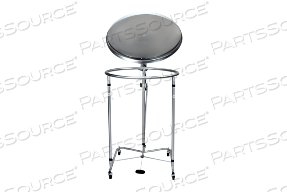 HAMPER 25" DIA ROUND FOOT OPERATED PNEUMATIC TOP STAINLESS STEEL by Blickman HAMPER 25" DIA ROUND FOOT OPERATED PNEUMATIC TOP STAINLESS STEEL by Blickman