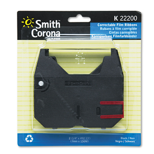 22200 RIBBON, BLACK, 2/PACK by Smith Corona