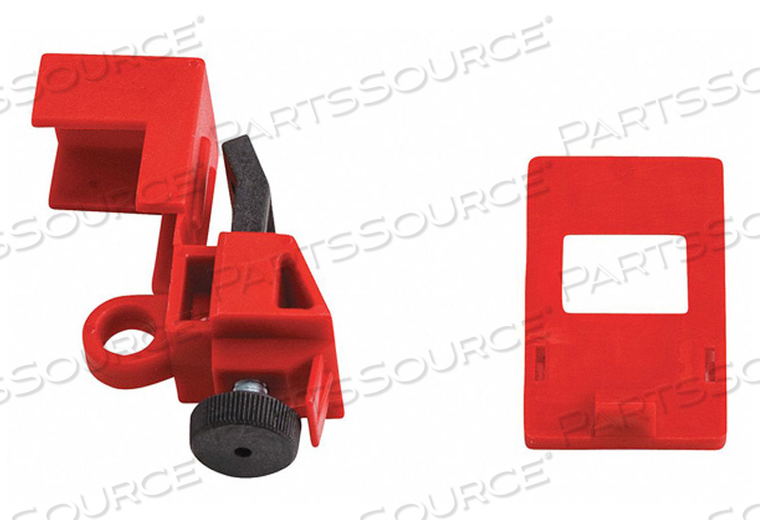 BREAKER LOCKOUT CLAMP ON 120/277V RED 