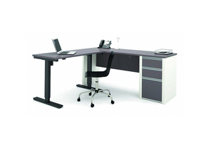 L-SHAPE WORKSTATION 71-7/64 IN W by Bestar Technologies, Inc.