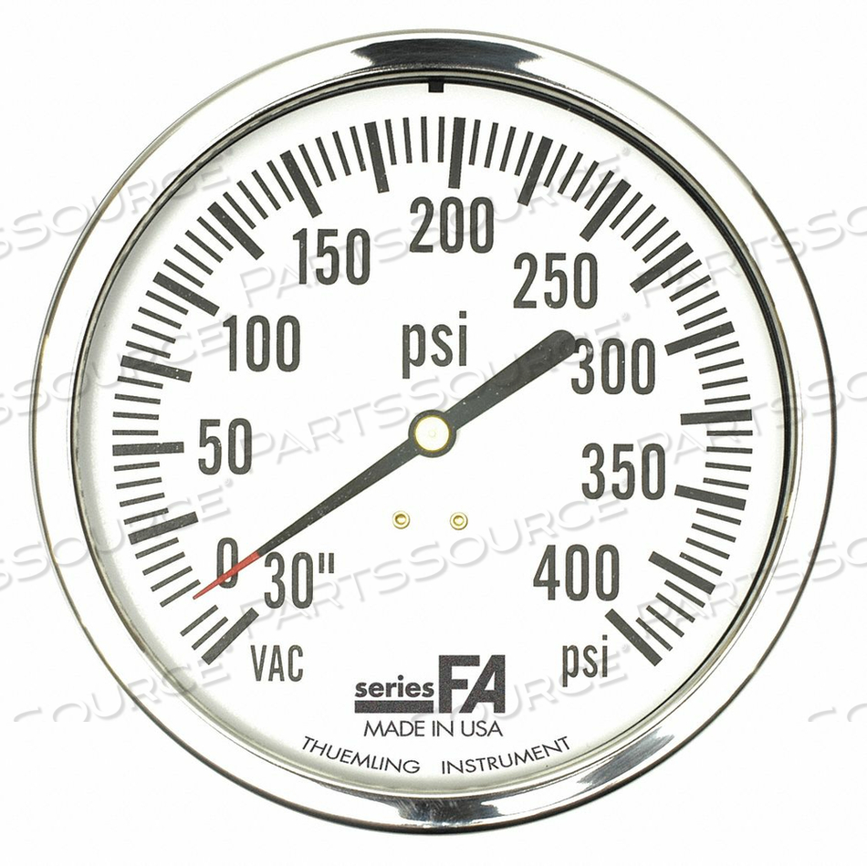 PRESSURE GAUGE 0 TO 600 PSI 4-1/2 DIAL by Thuemling Instrument Group