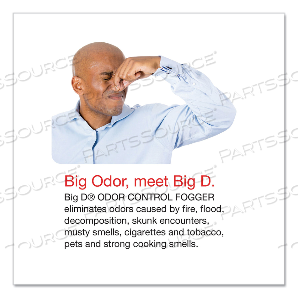 ODOR CONTROL FOGGER, MOUNTAIN AIR SCENT, 5 OZ AEROSOL SPRAY, 12/CARTON by Big D