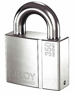 KEYED PADLOCK 1 1/4 IN RECTANGLE SILVER by Abloy