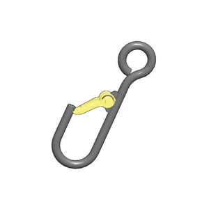 3/8" ALLOY LATCHING J-HOOK - 365 LB. CAPACITY by Machining & Welding By Olsen, Inc. 3/8" ALLOY LATCHING J-HOOK - 365 LB. CAPACITY by Machining & Welding By Olsen, Inc.