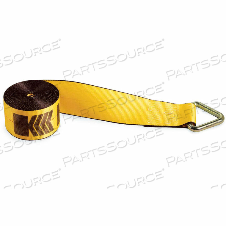 WINCH STRAP WITH DELTA RING - 30' X 4" GOLD by Kinedyne Corporation