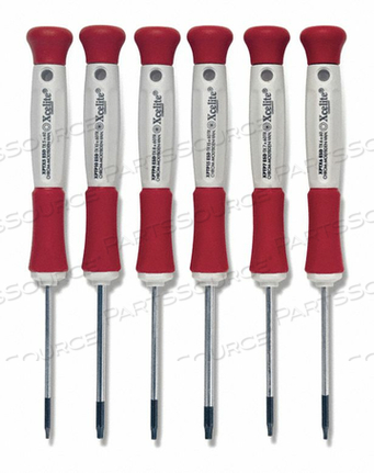 6PIECE PRECISION TORX SCREWDRIVER by Xcelite