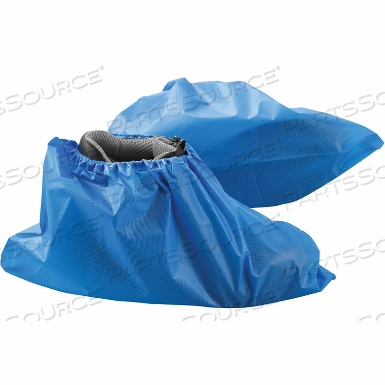 WATER RESISTANT DISPOSABLE SHOE COVERS, SIZE 12-15, BLUE, 150 PAIRS/CASE by Hubei Kangcheng Non-Woven Co.-Wuhan