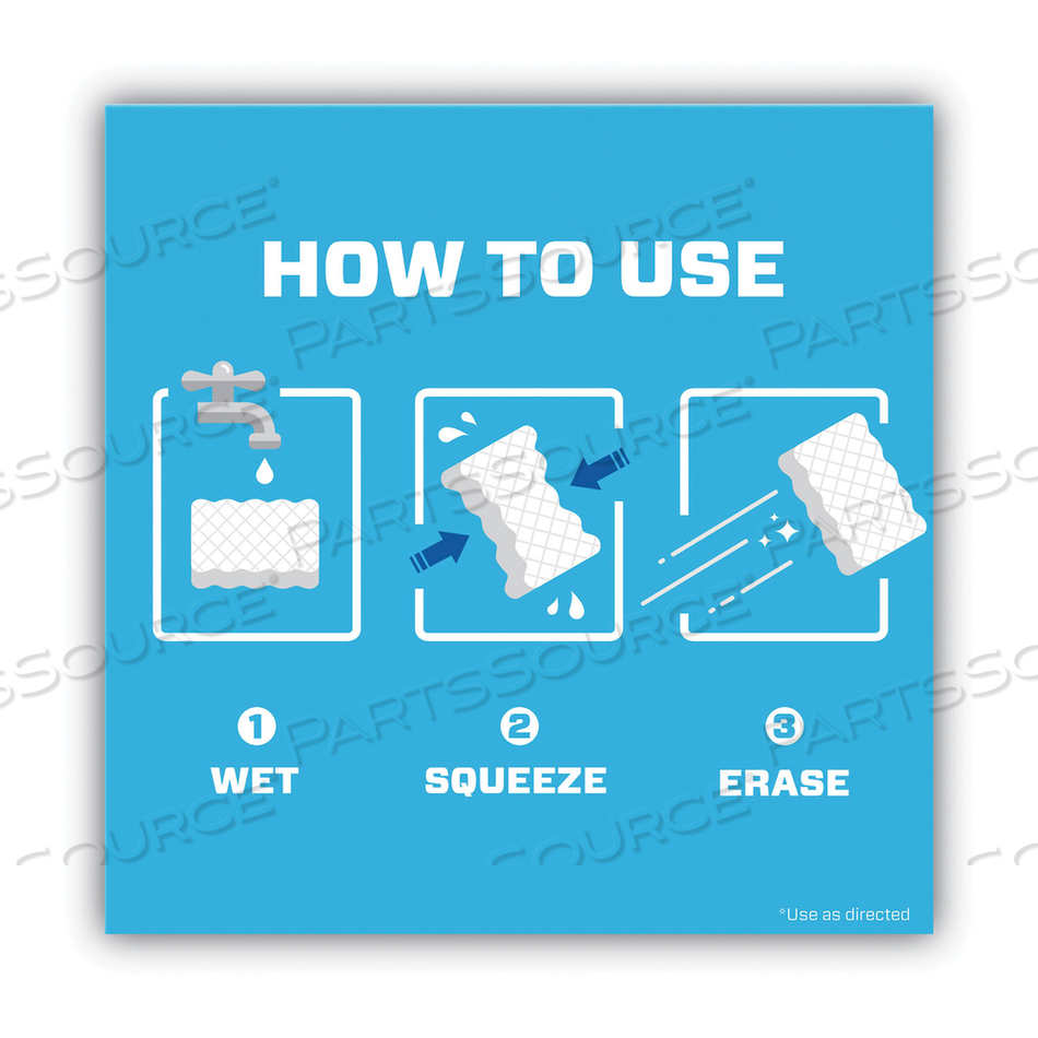 MAGIC ERASER EXTRA DURABLE. 4.6 X 2.4, 0.7" THICK, WHITE by Mr. Clean