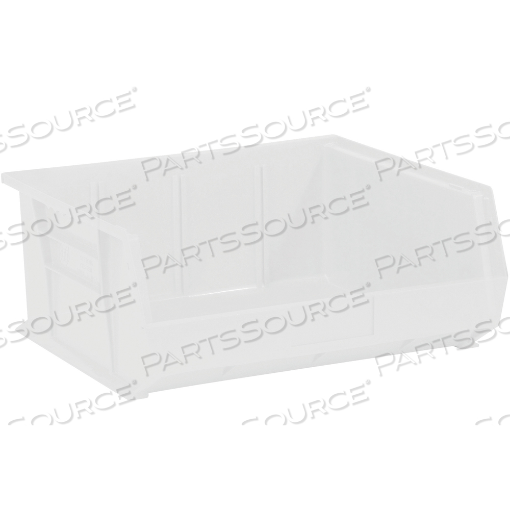 PLASTIC STACK & HANG BIN BOXES, 14 3/4" X 16 1/2" X 7, CLEAR, 6/CASE by BOX Partners (Box Acquisitions, LLC)