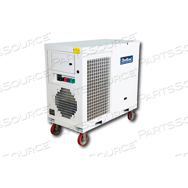 12 TON INDOOR/OUTDOOR PORTABLE AC W/ HEAT, 135K BTU COOL, 83K BTU HEAT, 230V by Kwikool 12 TON INDOOR/OUTDOOR PORTABLE AC W/ HEAT, 135K BTU COOL, 83K BTU HEAT, 230V by Kwikool