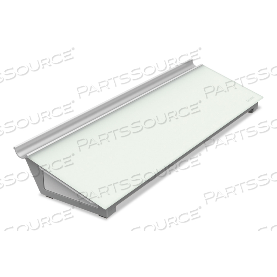 GLASS DRY ERASE DESKTOP COMPUTER PAD, 18 X 6, WHITE by Quartet
