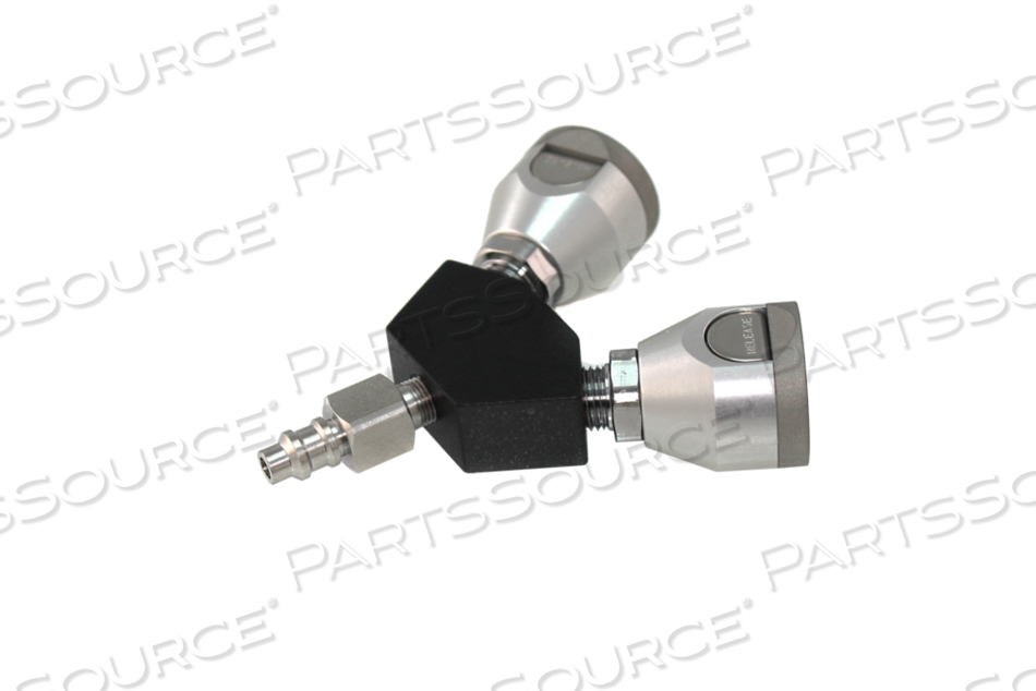 PURITAN Y-BLOCK, MALE QC INLET X FEMALE COUPLER OUTLETS, VAC by Bay Corporation