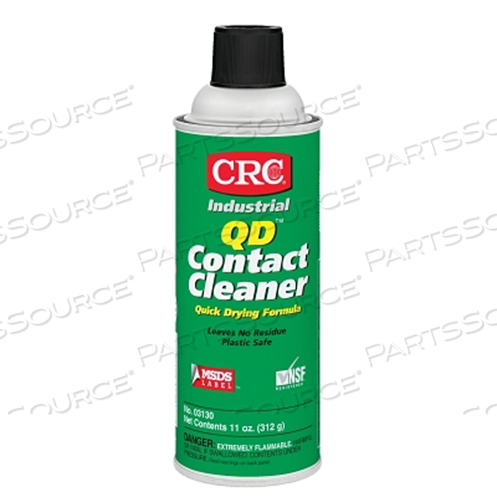 QD CONTACT CLEANER, 11 WT OZ, AEROSOL, PETROLEUM DISTILLATE, COLORLESS by CRC Industries