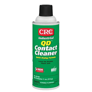 QD CONTACT CLEANER, 11 WT OZ, AEROSOL, PETROLEUM DISTILLATE, COLORLESS by CRC Industries