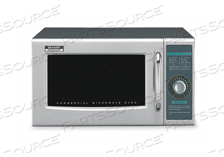 COMMERCIAL MICROWAVE OVEN, 1.0 CU. FT., 1000 WATT, DIAL CONTROL by Sharp Electronics Corporation