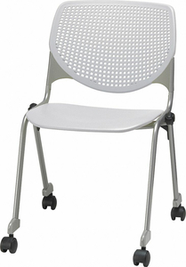 POLY STACK CHAIR W/PERFORATED BACK by KFI