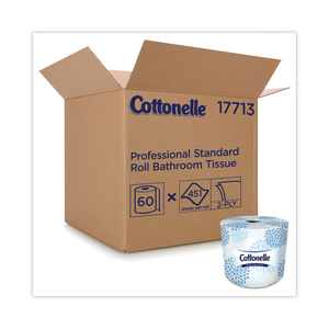 2-PLY BATHROOM TISSUE FOR BUSINESS, SEPTIC SAFE, WHITE, 451 SHEETS/ROLL, 60 ROLLS/CARTON by Cottonelle