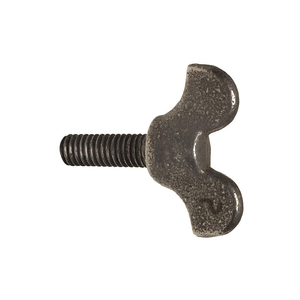 THUMB SCREW, 1/4"-20 THREAD SIZE, WING, IRON, PLAIN, 0.625 IN MAX HEAD HT, 1 1/2 IN LG by Peerless Hardware Mfg Inc