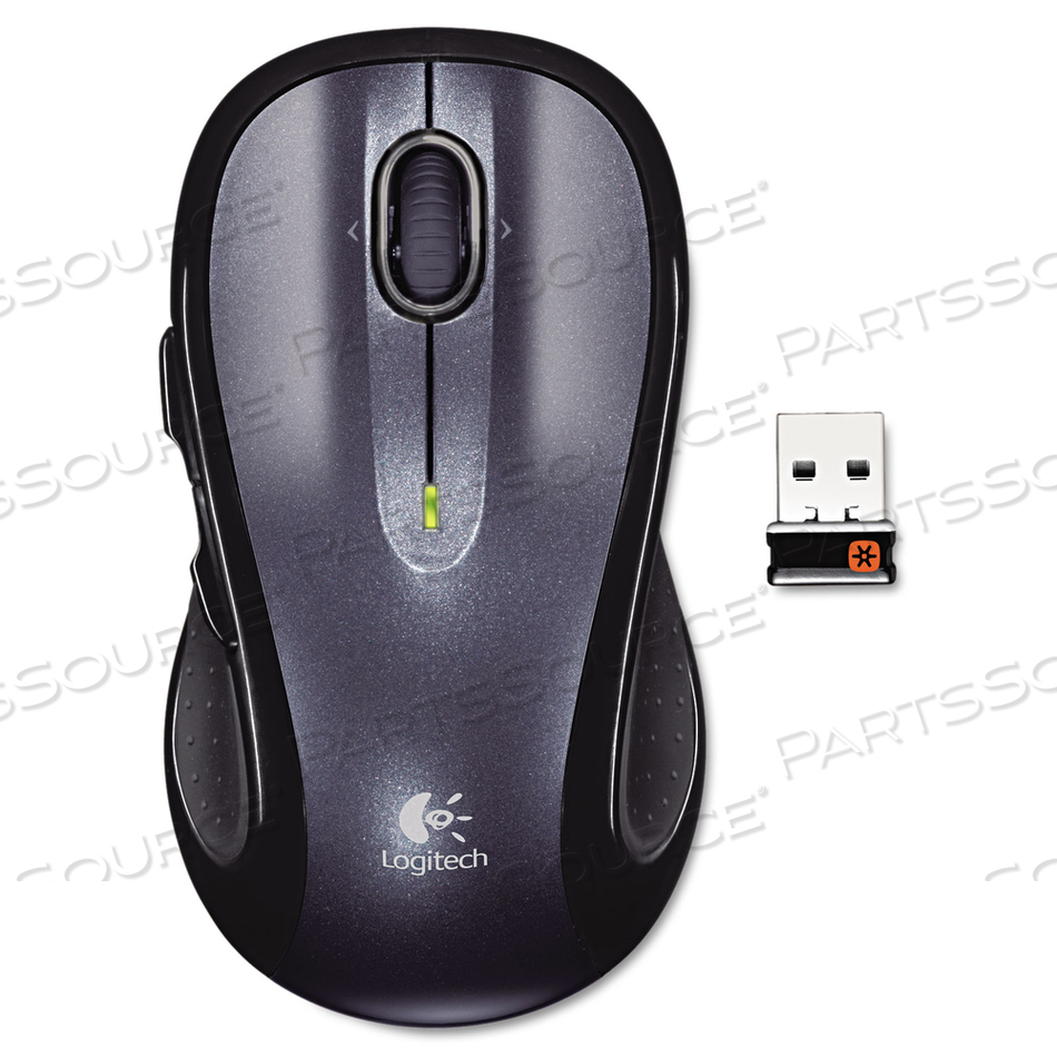 RIGHT HANDED WIRELESS MOUSE, 7 BUTTONS, BLUE, 4.95 IN X 2.7 IN X 7.55 IN by Logitech RIGHT HANDED WIRELESS MOUSE, 7 BUTTONS, BLUE, 4.95 IN X 2.7 IN X 7.55 IN by Logitech